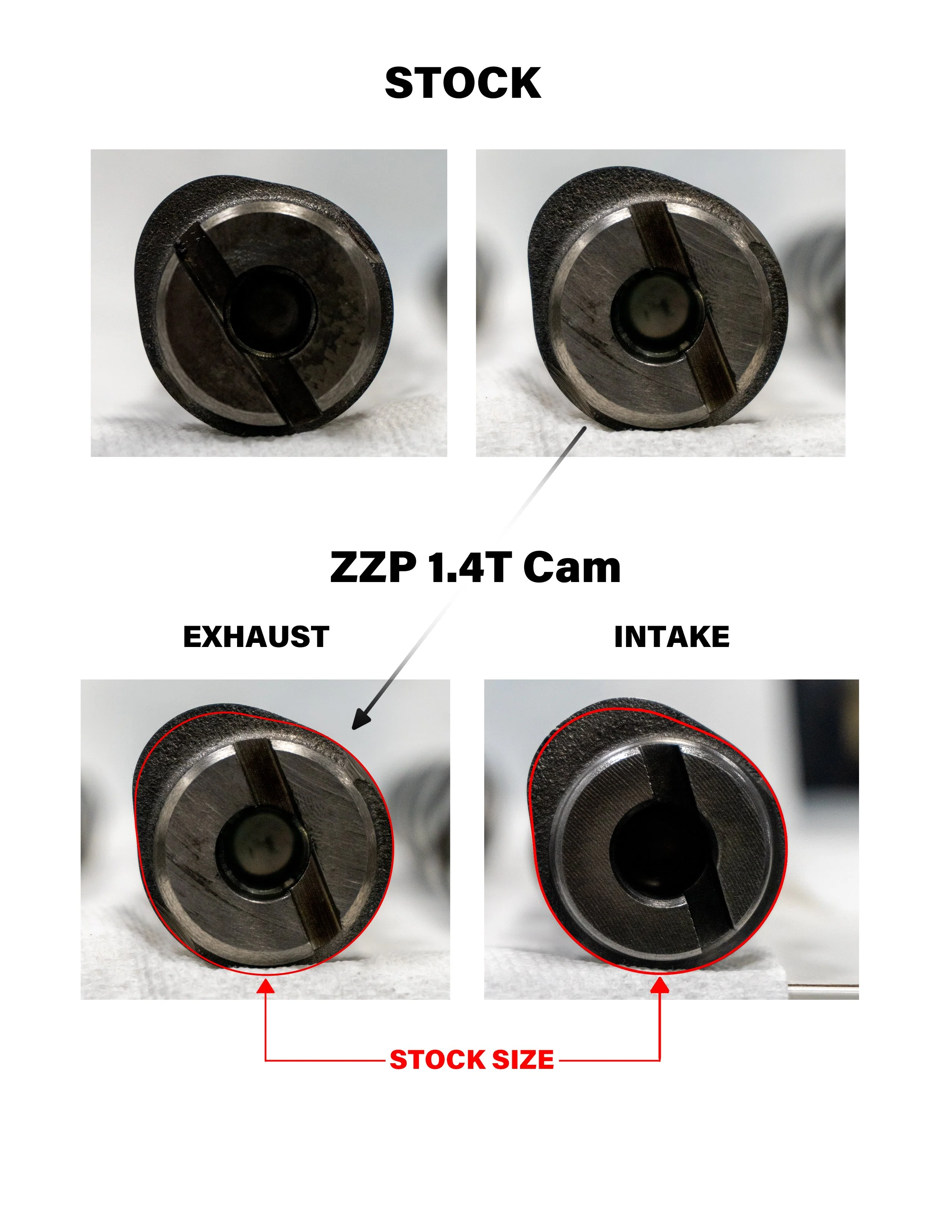 ZZP 1.4 LUV/LUJ Performance Cams - Image 4